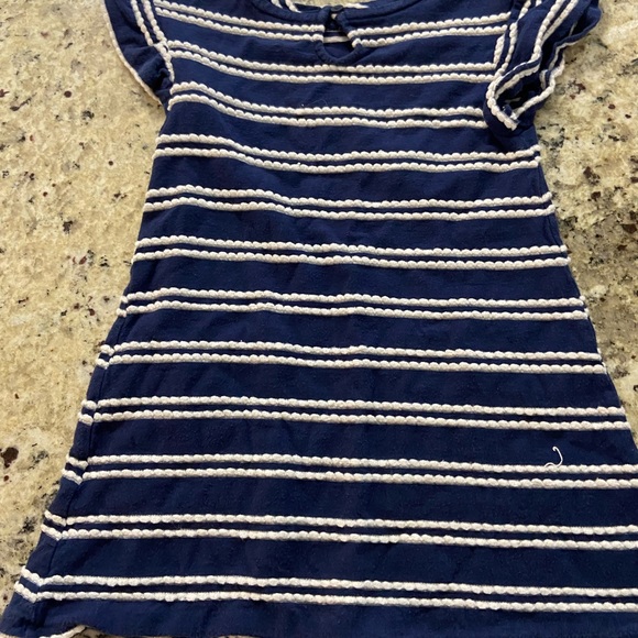 Cat & Jack blue and white striped dress 5T - Picture 2 of 3